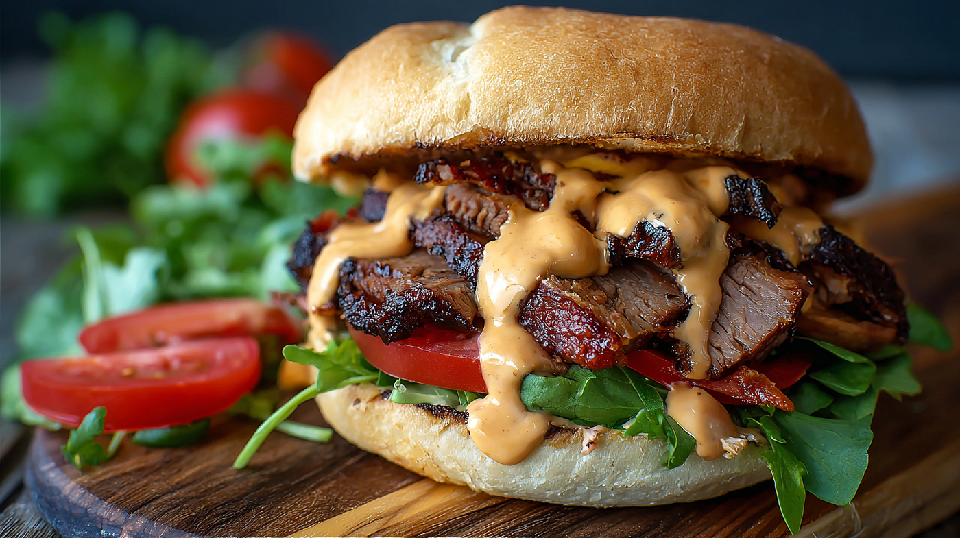 Juicy Brisket Sandwich: A Budget-Friendly BBQ Classic 🥪🔥