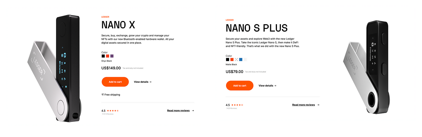 Ledger Wallets Compared  Ledger Nano X vs S Plus - Dappgrid