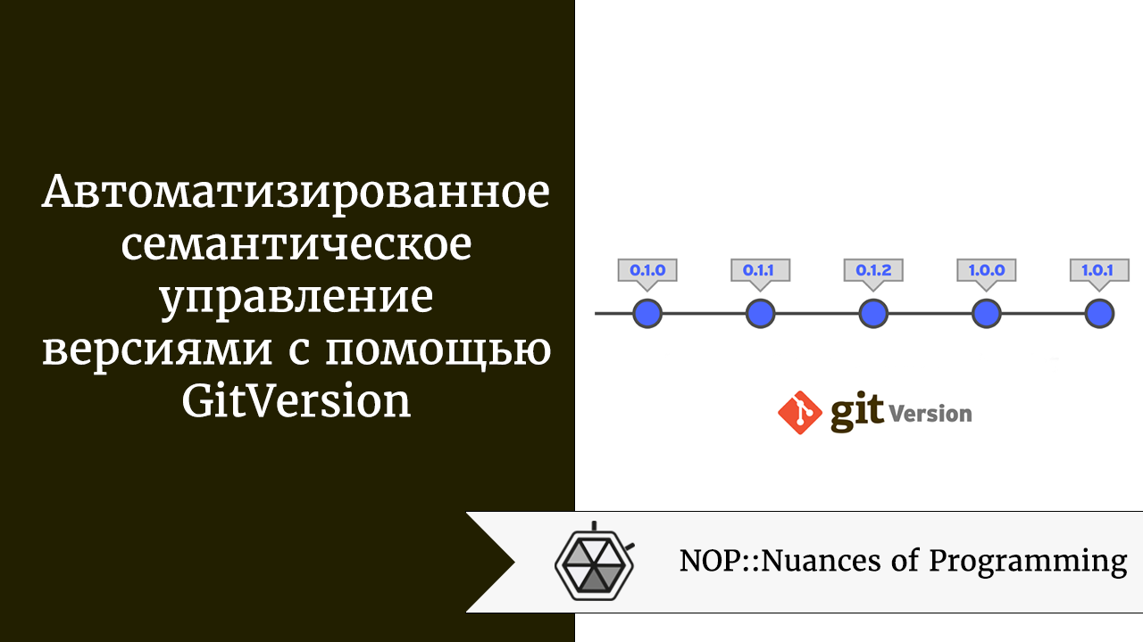 Автоматизированное семантическое управление версиями с помощью GitVersion |  by Рудольф Коршун | NOP::Nuances of Programming | Medium