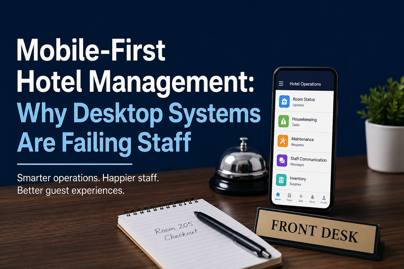 Mobile-First Hotel Management: Why Desktop Systems Are Failing Staff