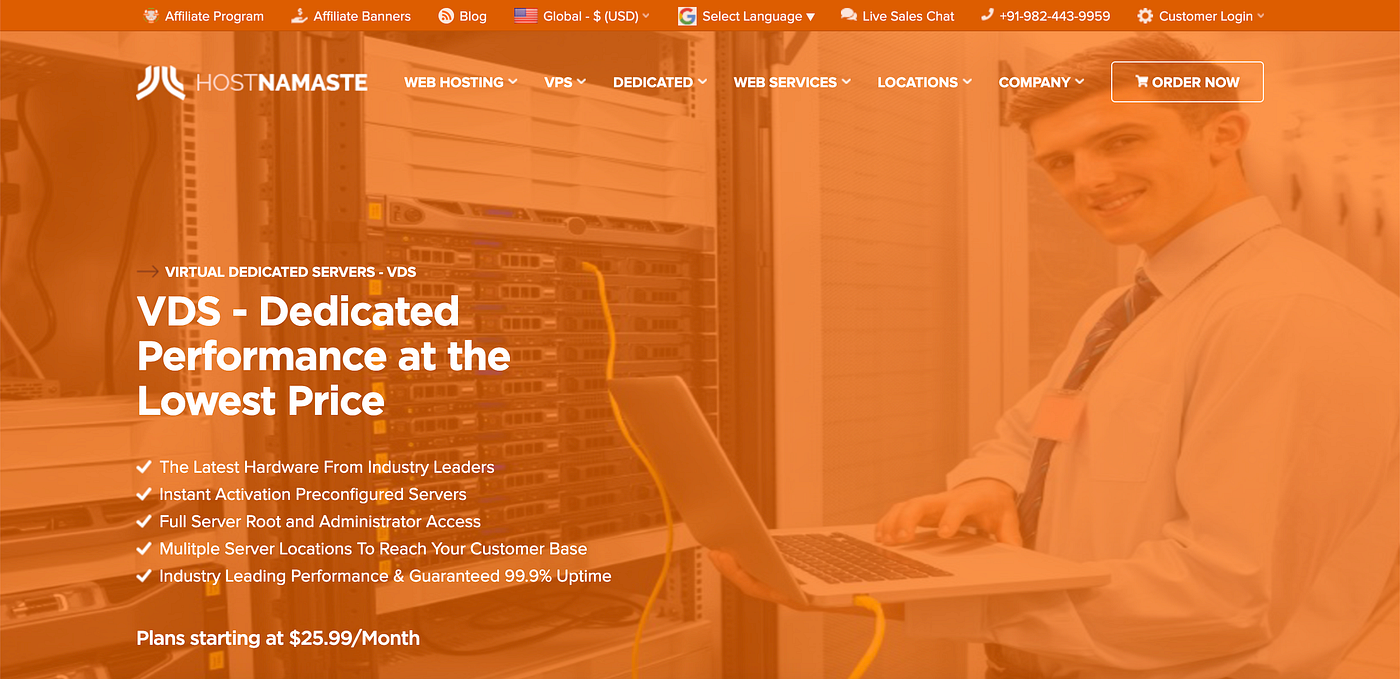 Virtual Dedicated Servers — VDS — USA, France, Netherlands, and Canada — HostNamaste.com