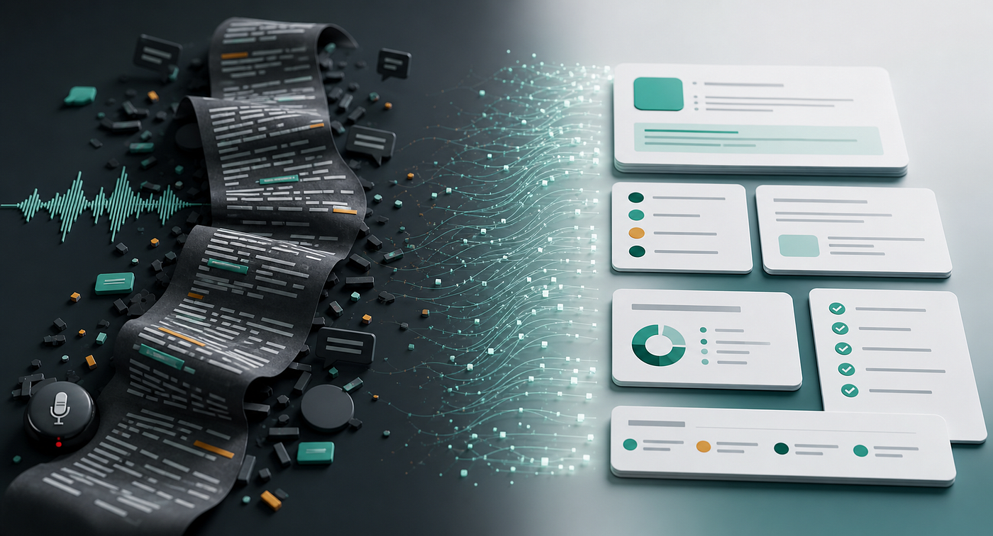 Audio to Text Is Not Enough: Why Teams Need Structured Meeting Notes