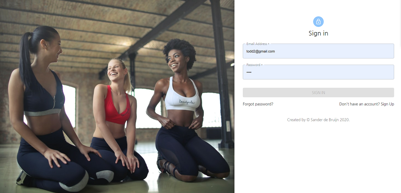 Let's Build: Workout tracker with React and Firebase part 2: authentication  | by Sander de Bruijn | Medium