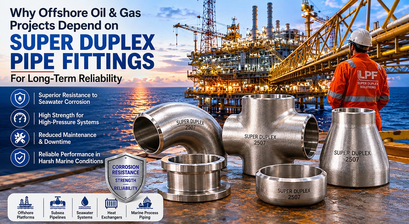 Why Offshore Oil & Gas Projects Depend on Super Duplex Pipe Fittings for Long-Term Reliability