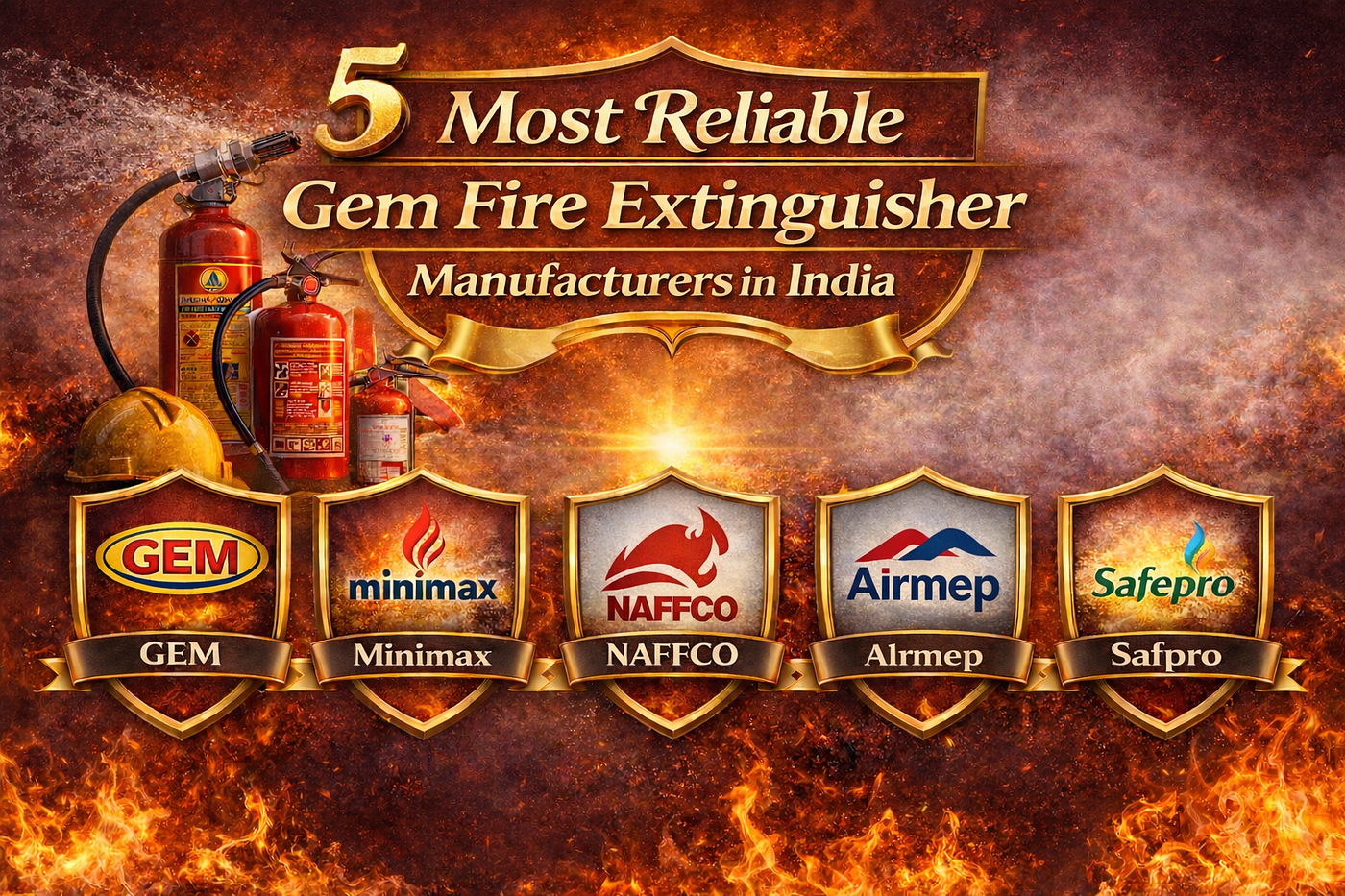 5 Most Reliable Gem Fire Extinguisher Manufacturers in India