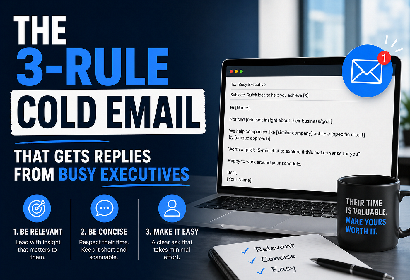 The 3-Rule Cold Email That Gets Replies From Busy Executives