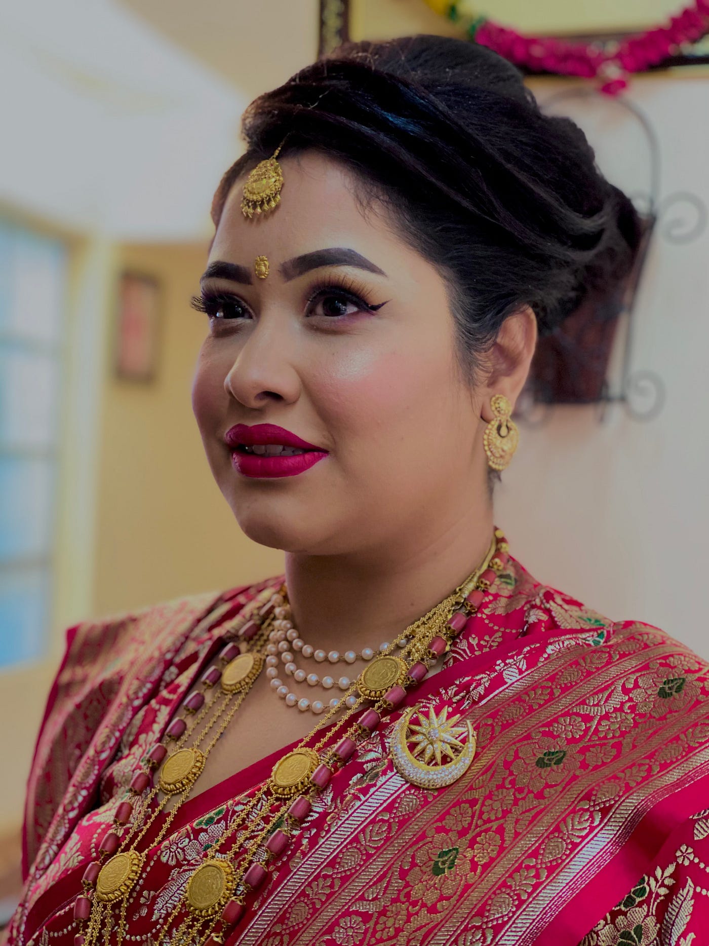 Bridal Makeup Near Me: Bridal Makeup, Hair-do & Saree Draping at De’Lavish Beauty Centre