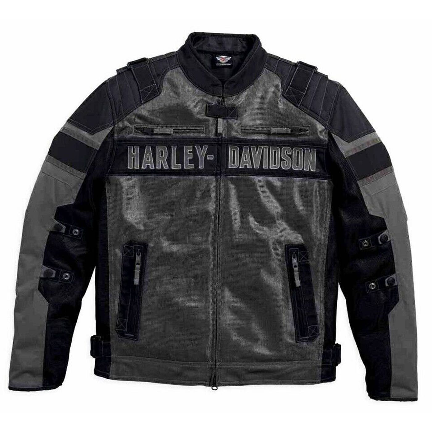 Harley Davidson Codec Textile & Black Mesh Riding Jacket Motorcycle Jacket Men