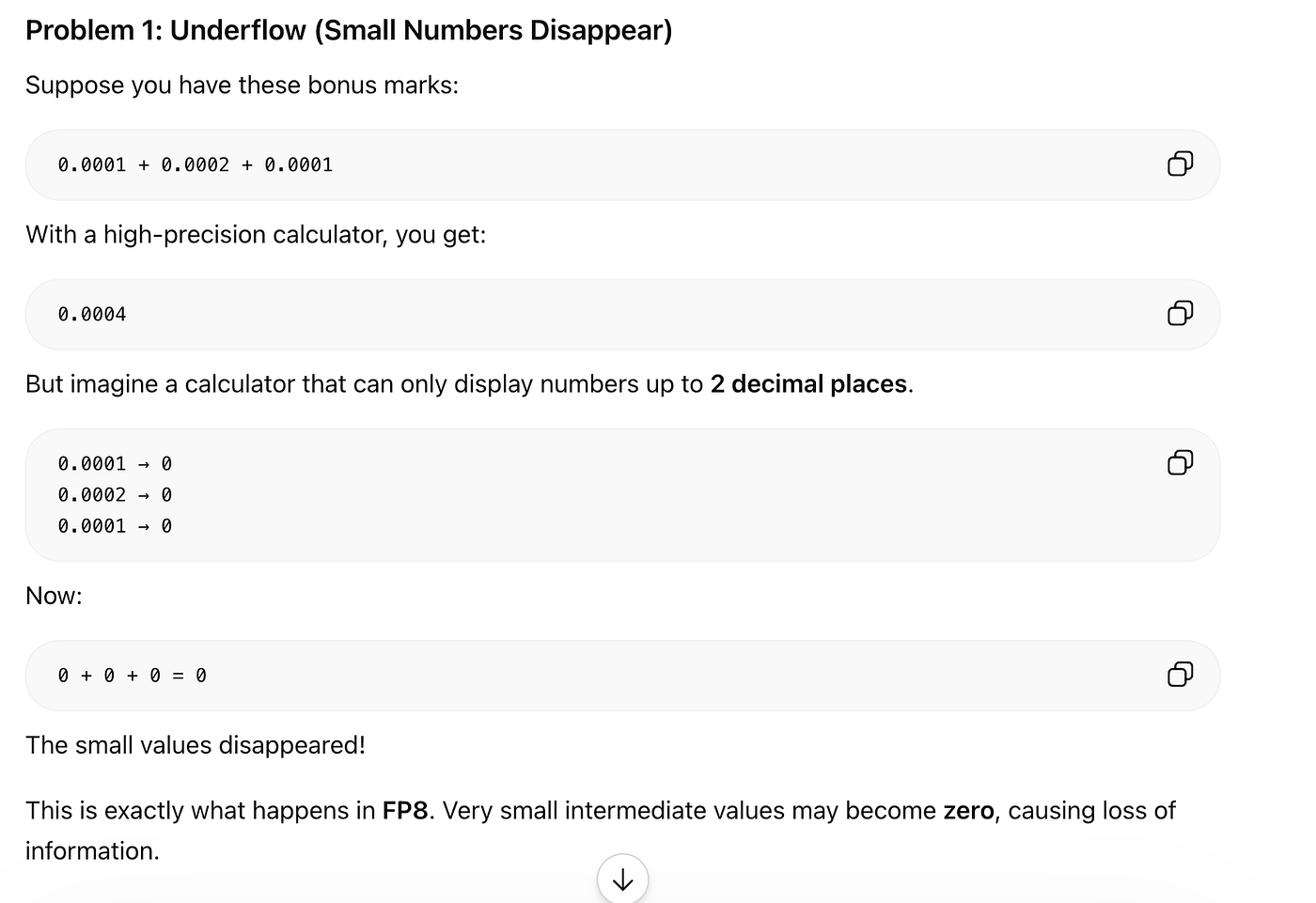 Underflow
