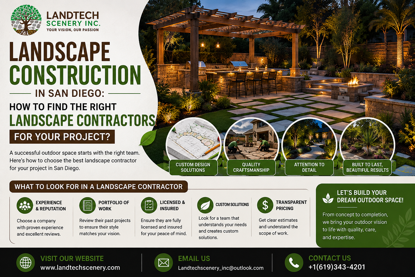Landscape Construction in San Diego: How to Find the Right Landscape Contractors for Your Project?