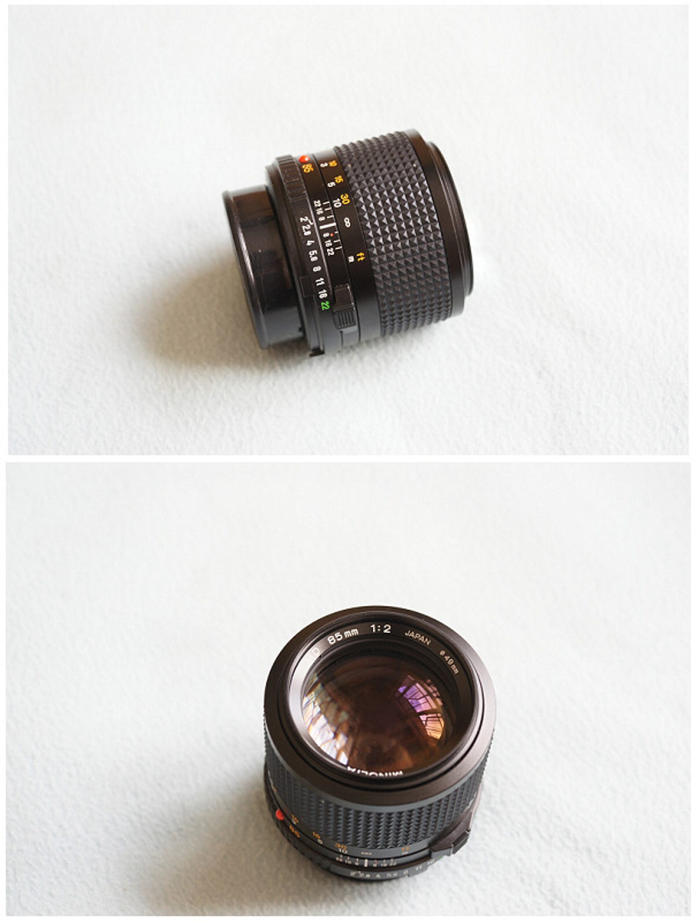 【新品セール】美品　Minolta MD Rokkor 85mm F2 レンズ(単焦点)