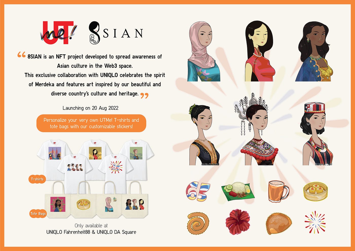 8SIAN and UNIQLO Link Up for a UTme! Customisable Collection | by 8SIAN |  Medium