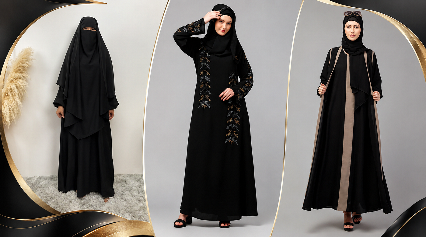 Latest Black Burka Fashion Trends in Middle Eastern Style