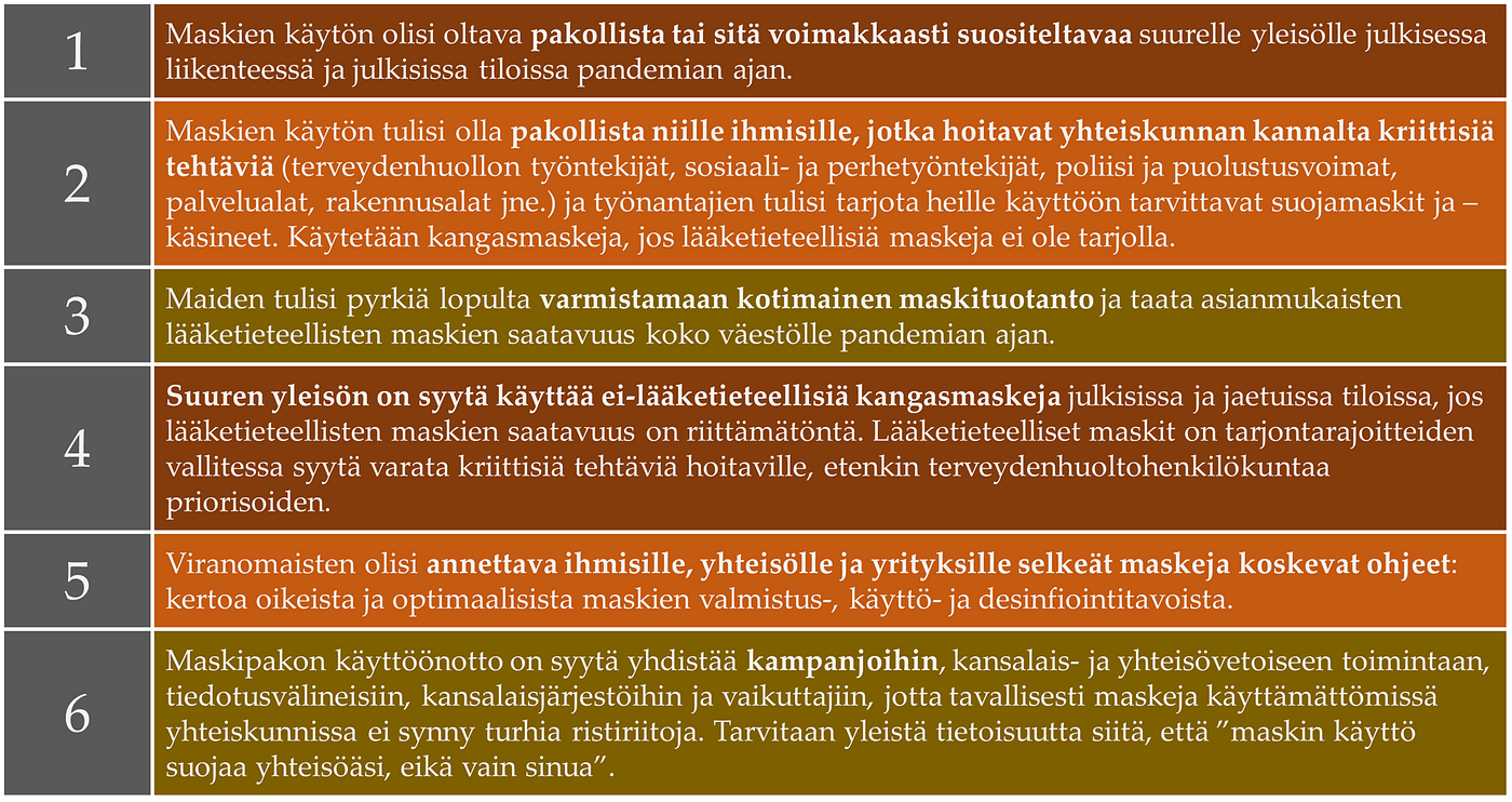 Onko #maskiselvitys jo valmis?
