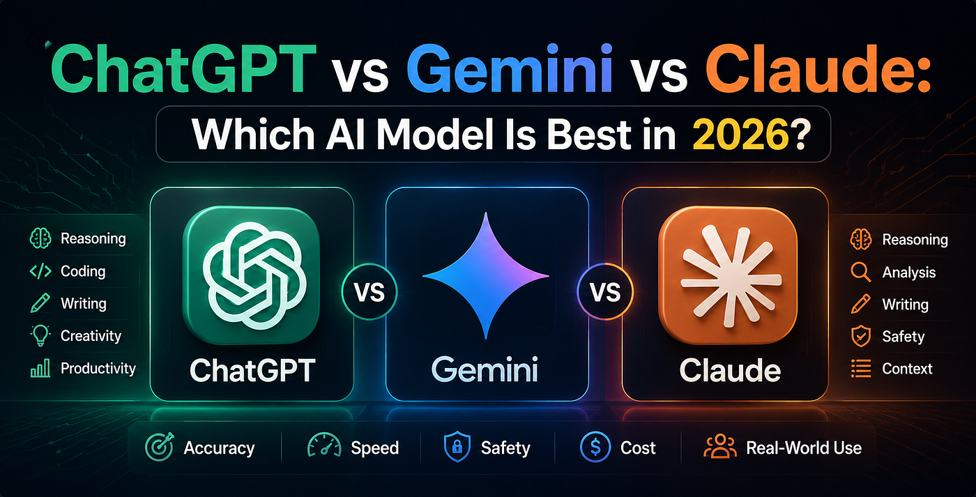 ChatGPT vs Gemini vs Claude: Which AI Model Is Best in 2026?
