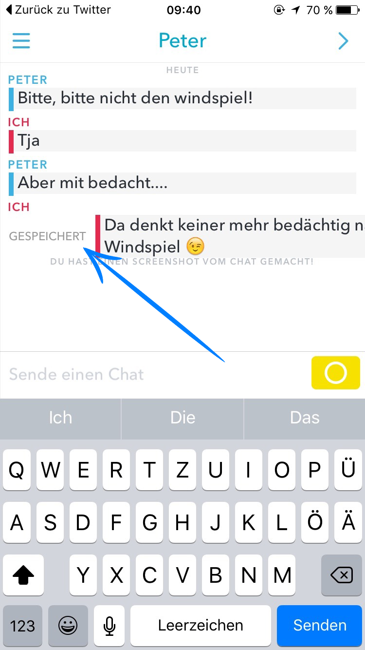 Snapchat chats speichern. So neu ist das Feature wohl nicht… | by Christian  Wolff | Medium