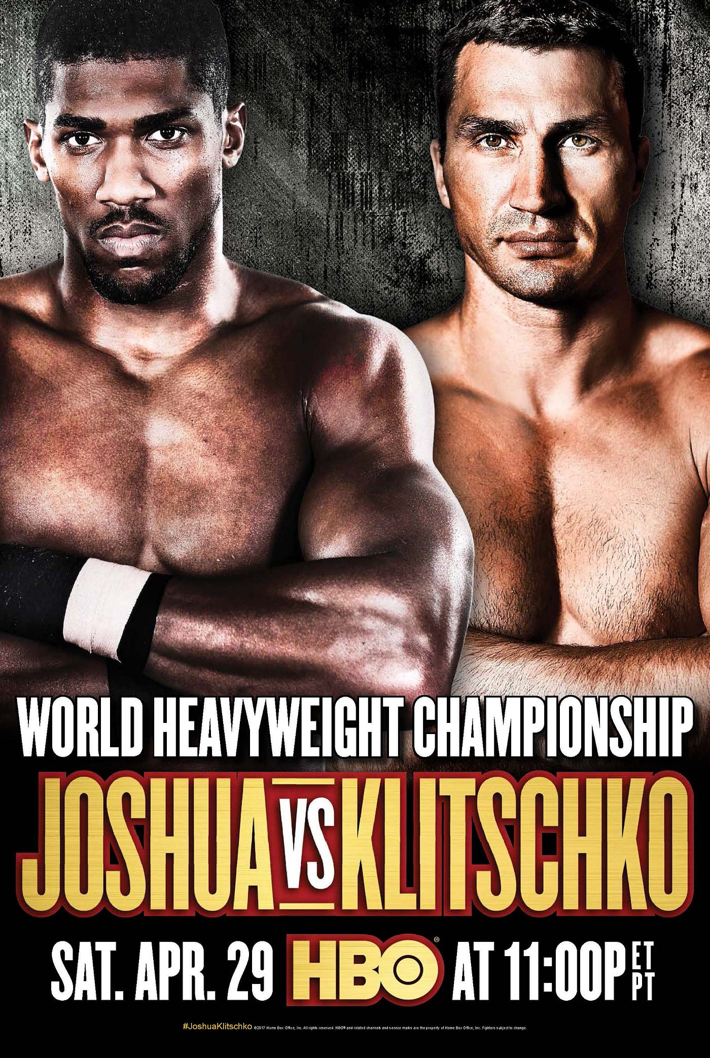 A HEAVYWEIGHT CHAMPIONSHIP SHOWDOWN TAKES CENTER STAGE ON APRIL 29; WATCH WORLD CHAMPIONSHIP BOXING® ANTHONY JOSHUA VS