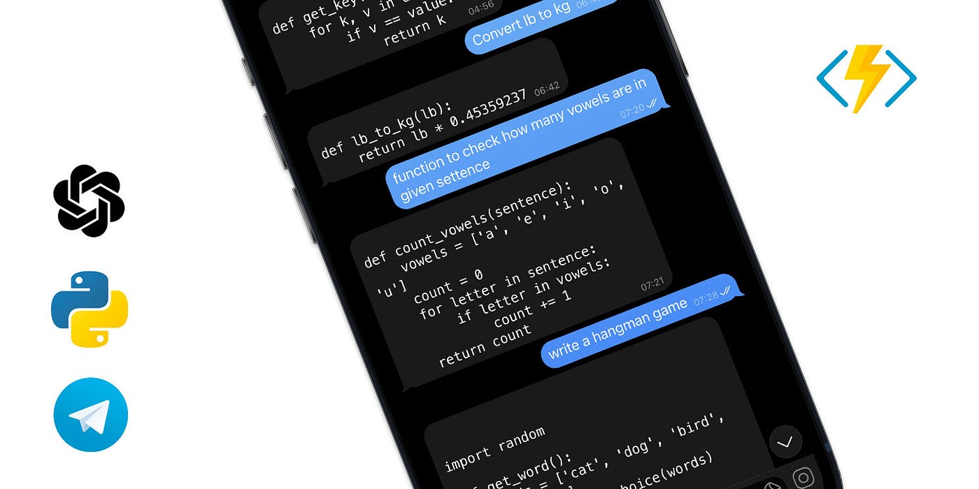 Hello Codex: Build an OpenAI Telegram Bot | by Eli Ostreicher | Better  Programming