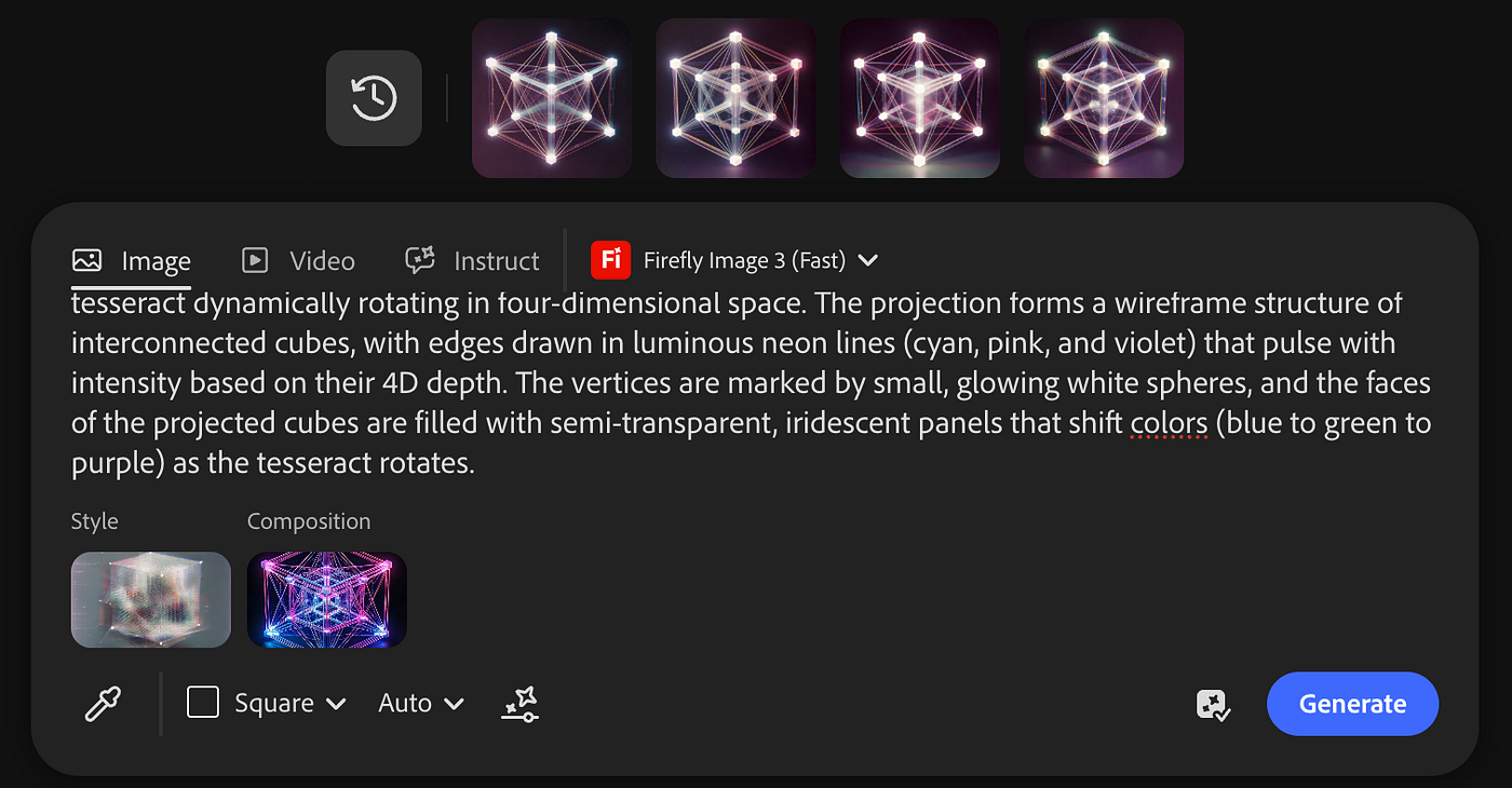 Screenshot of Adobe Firefly Boards