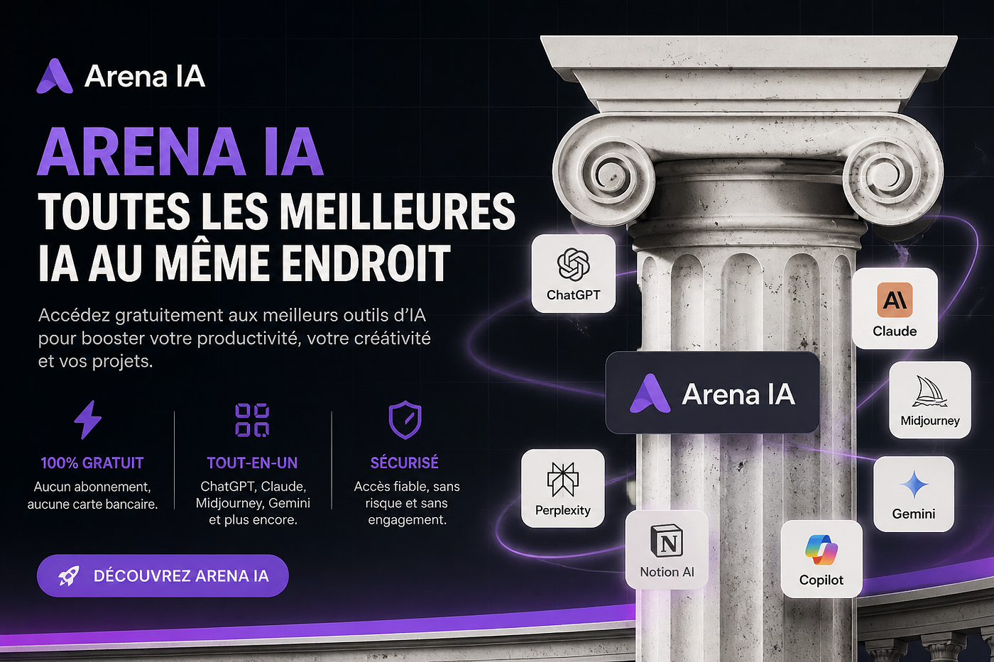 Arena: Meilleure alternative 100% gratuit en IA