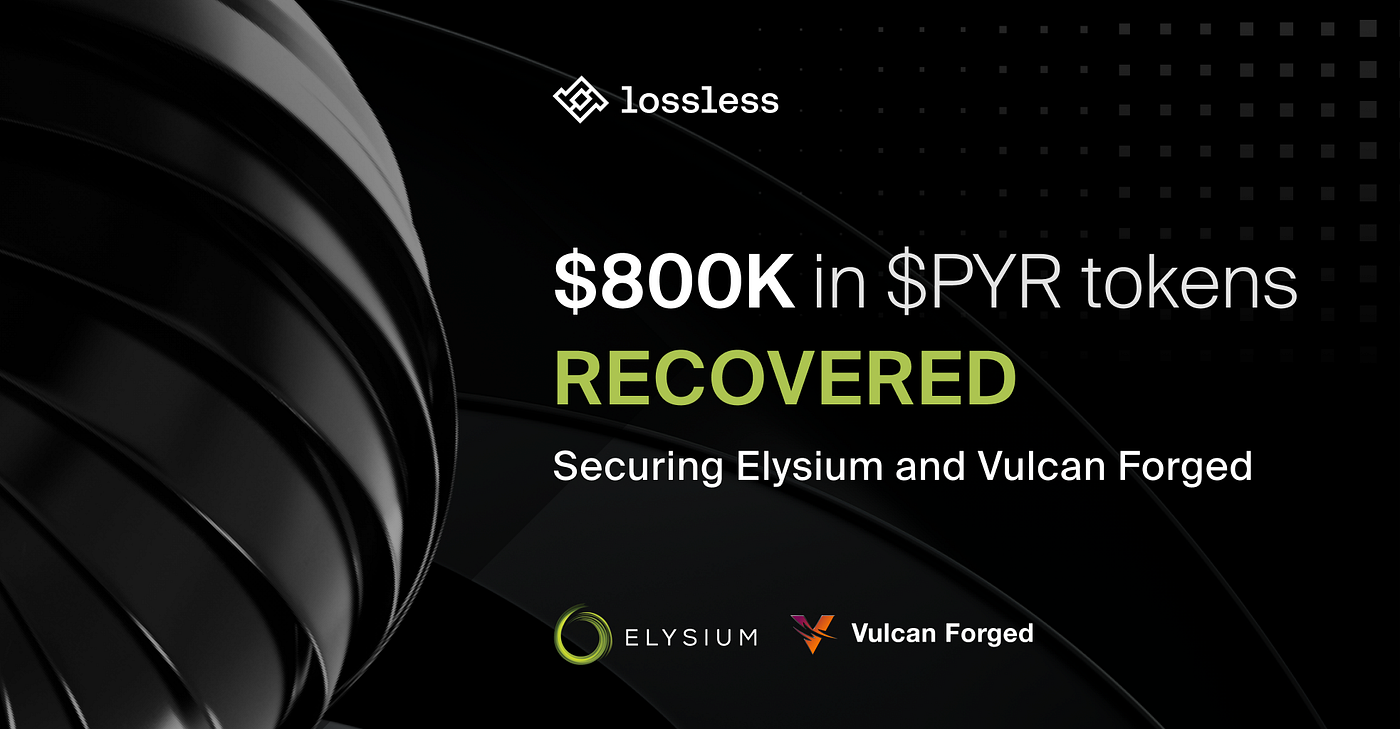 Lossless Protocol Recovers $800,000 Stolen from Vulcan Forged Users | by  Lossless | Medium