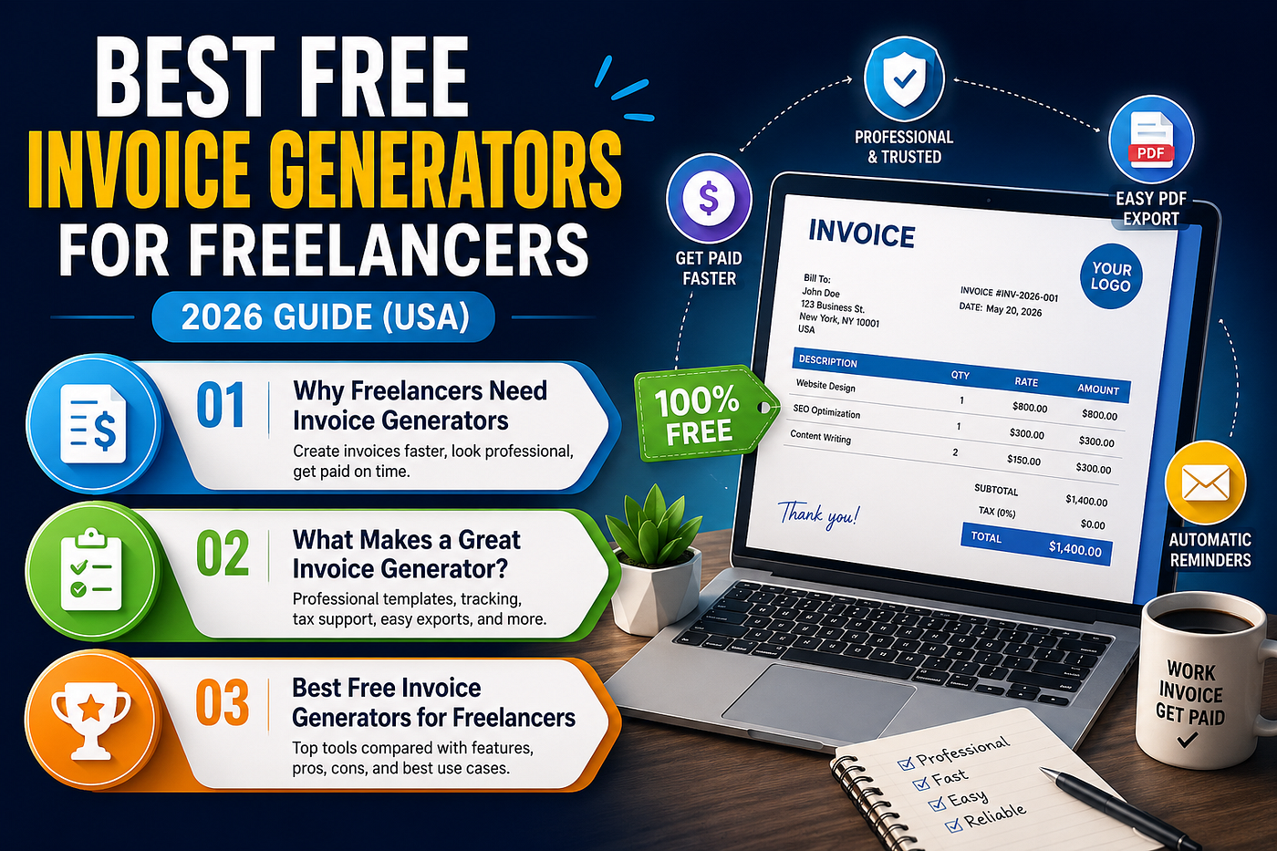 Best Free Invoice Generators for Freelancers 2026