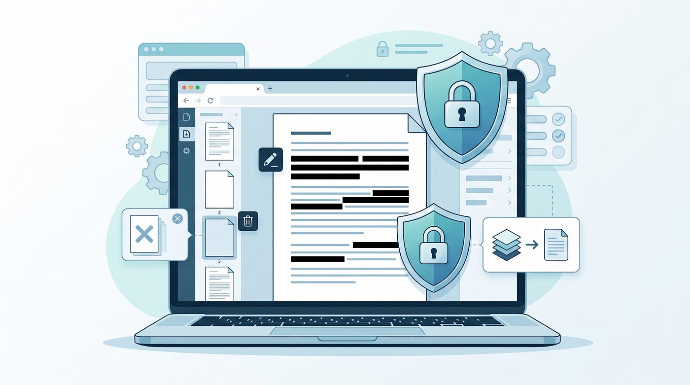 I Built PDF Tools That Help You Redact, Flatten, and Clean Documents Without Uploading Files