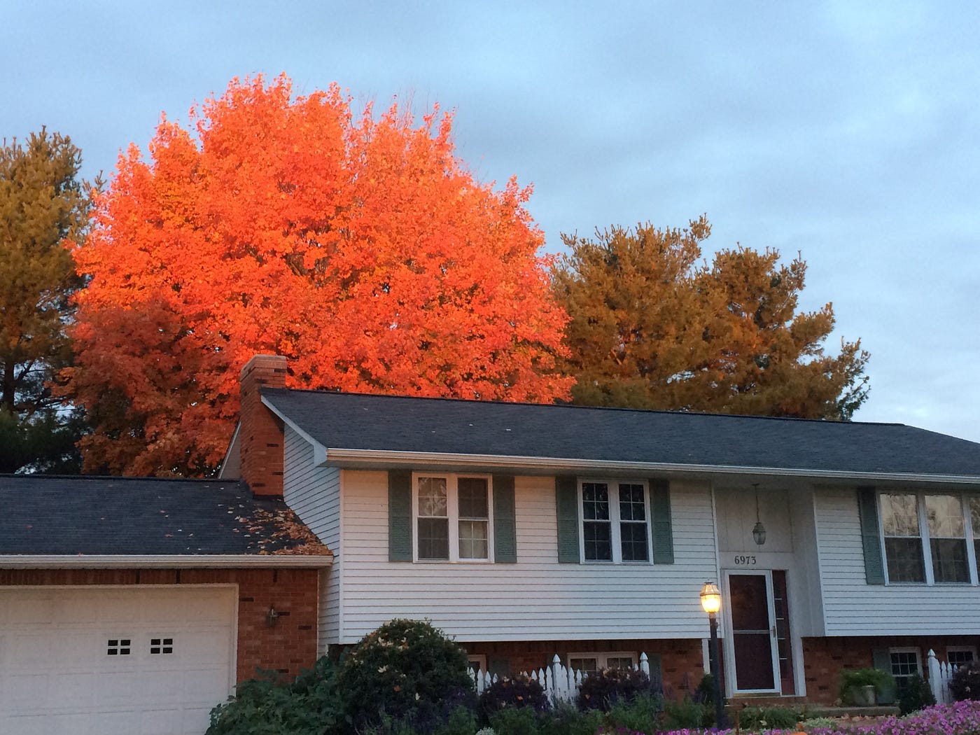 Our Ohio home with the stubby chimney. Photo by Bruce Stambaugh