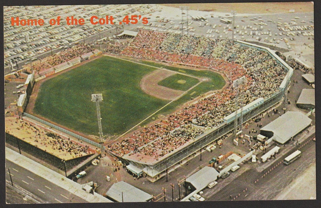 Get Your Peanuts … Popcorn … Ice-Cold Beer … DDT?… Only at Colt Stadium, by Daniel Dullum