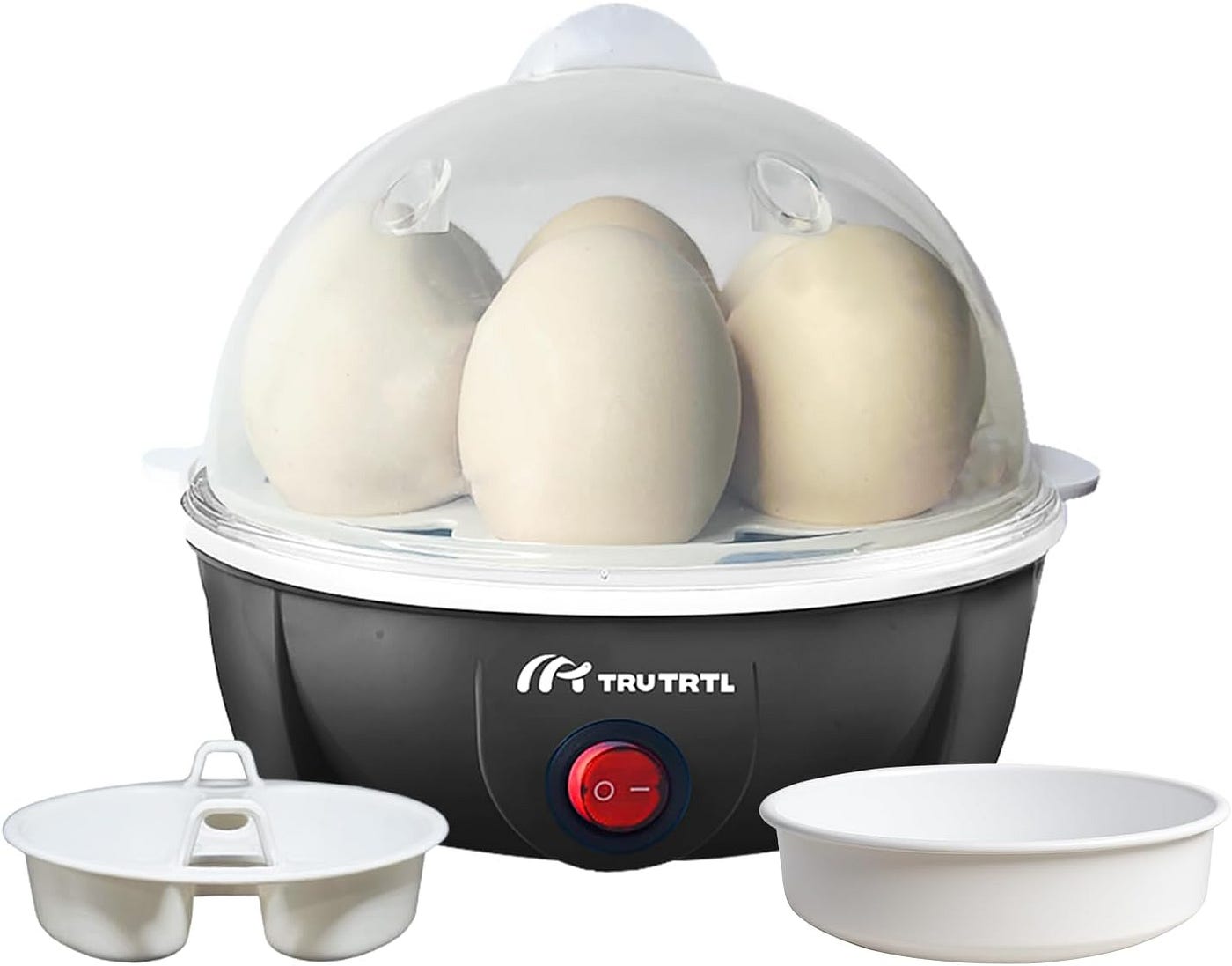 Electric Egg Cooker (Royal Black): Boil, Poach, Steam & Omelets in One