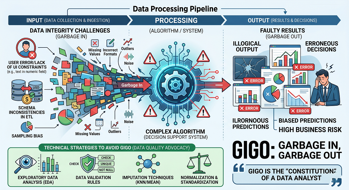 The Golden Rule of MIS: GIGO (Garbage In, Garbage Out)