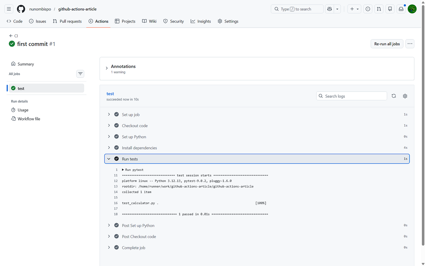 GitHub Actions for Python Projects — Automate Your Workflow from Day One