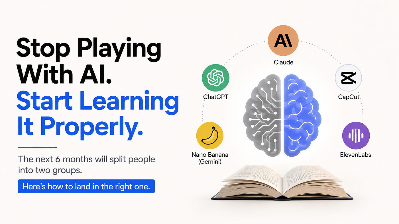 Stop Playing With AI. Start Learning It Properly (Before Everyone Else Catches Up)
