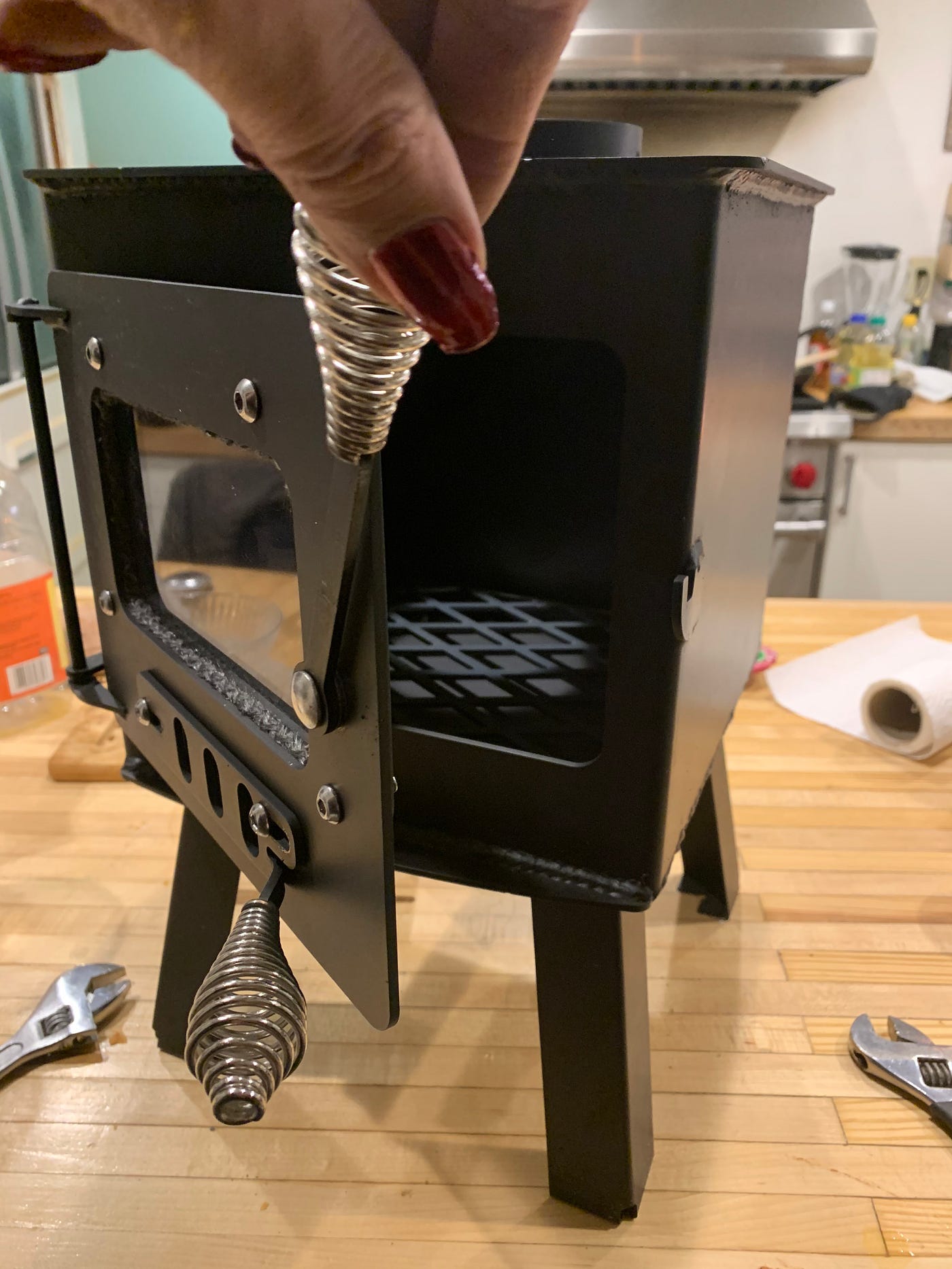 Arguing with a Wood Stove. …installing a mini woodsman stove in a… | by  Charlie Hamilton | Medium