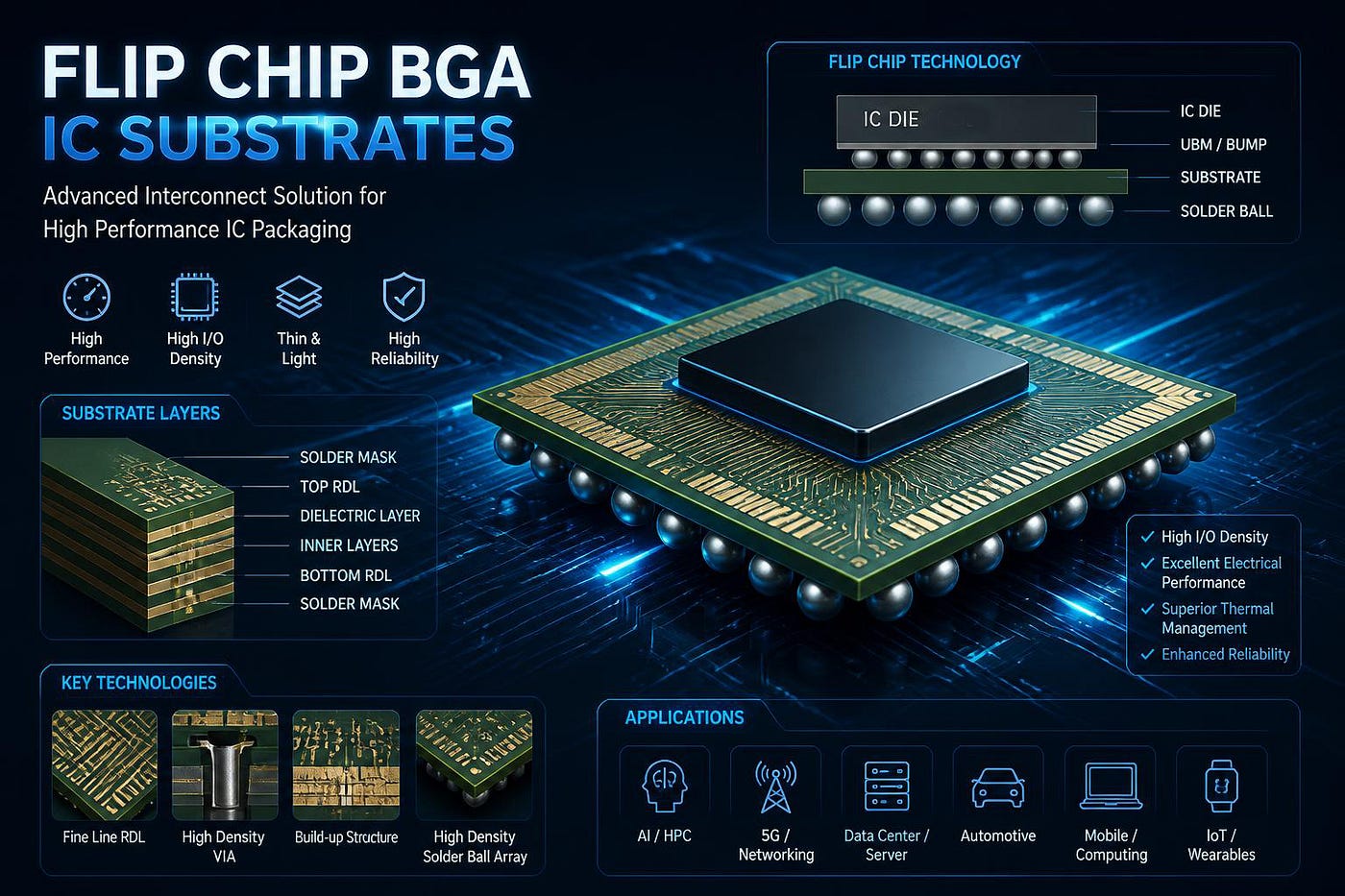 Why shall We Use ENEPIG Surface Finish for Flip Chip BGA IC substrates?