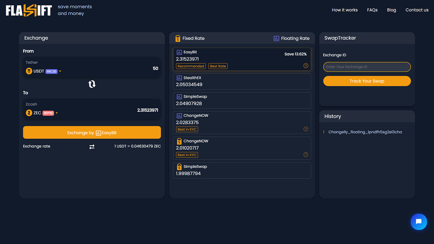 How to Swap ZEC to USDT (Zcash to Tether) Without KYC? Instantly Swap with  Flashift | by Flashift | Medium