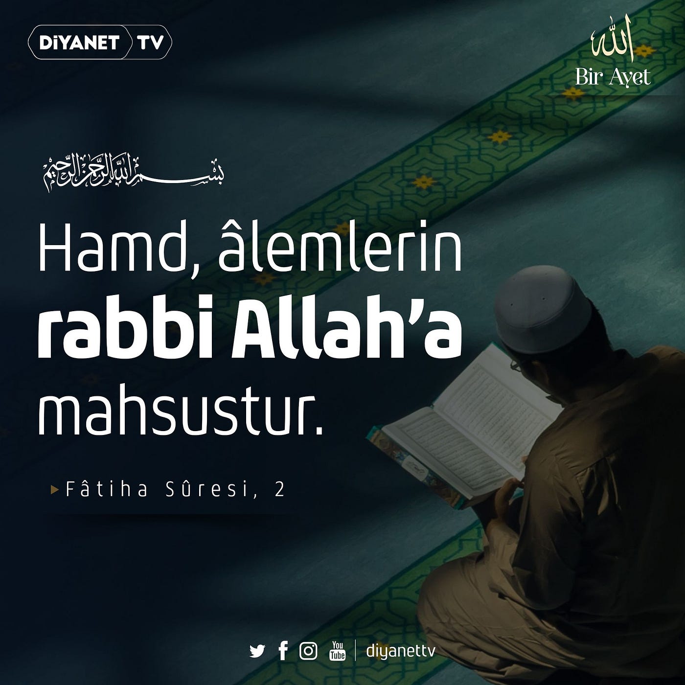 Hamd, Âlemlerin Rabbi Allah’a Mahsustur ey TDK!