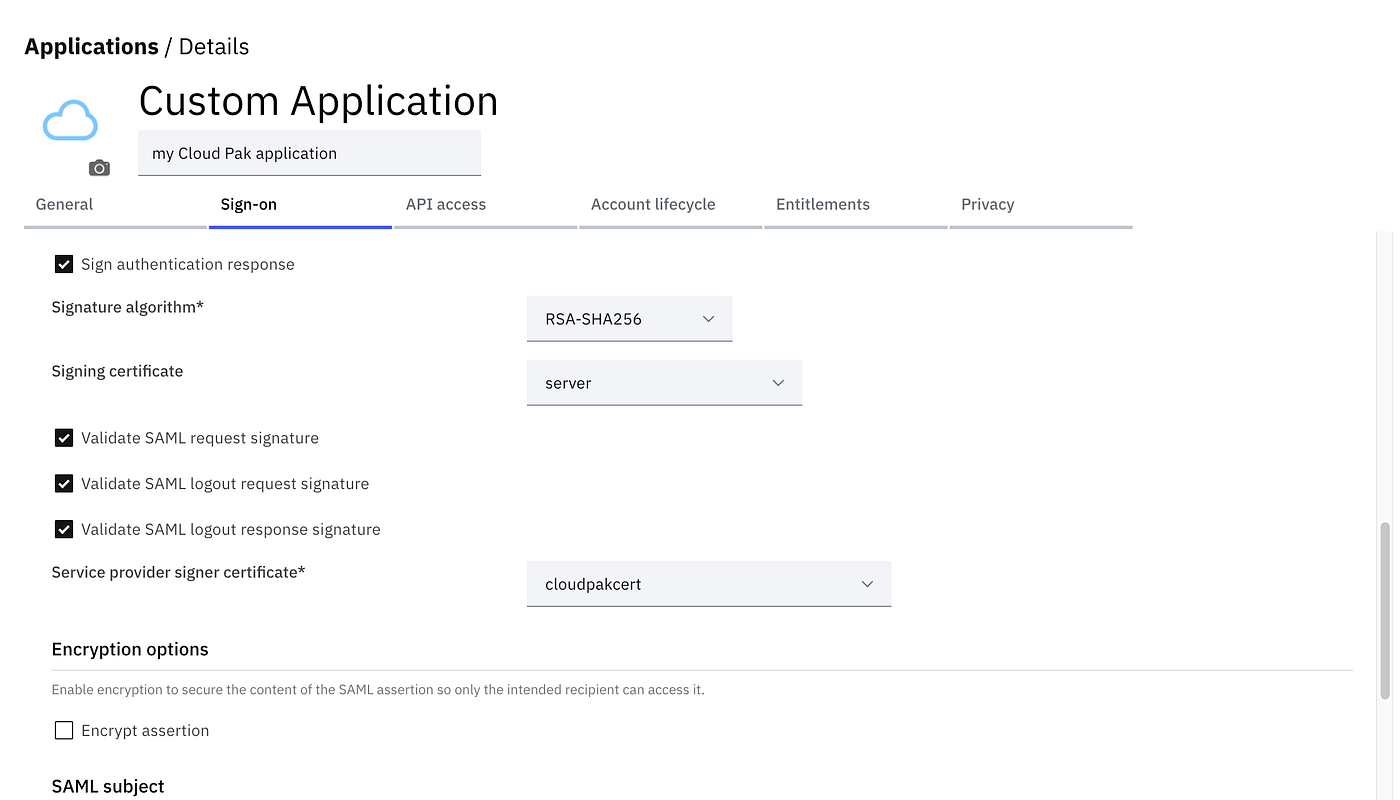 Tutorial: IBM Cloud Pak single sign-on (SSO) integration with IBM