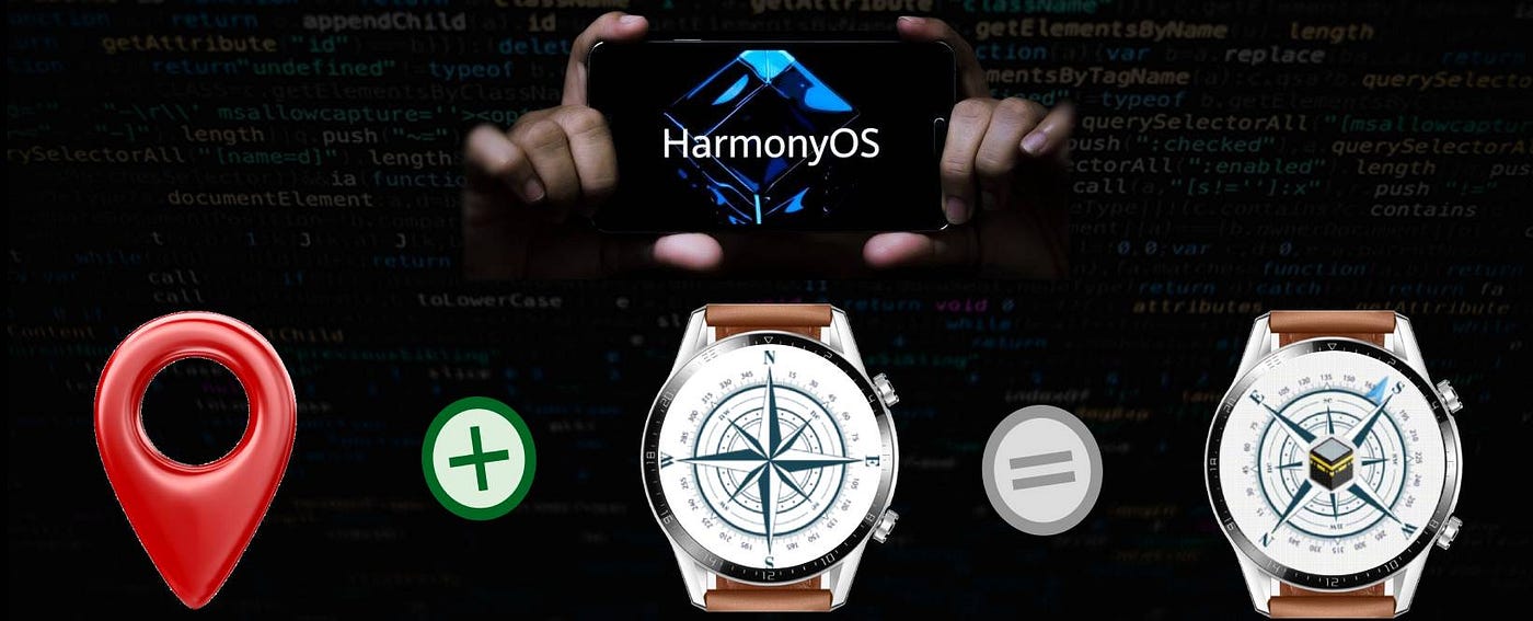 Huawei Smart Watch — Using Compass + Location to make Qibla Finder  Application Development using JS on HUAWEI DevEco Studio (HarmonyOS) | by  Salman Yaqoob | Huawei Developers | Medium