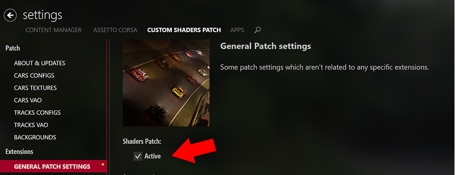 How to install the custom shaders patch on Assetto Corsa