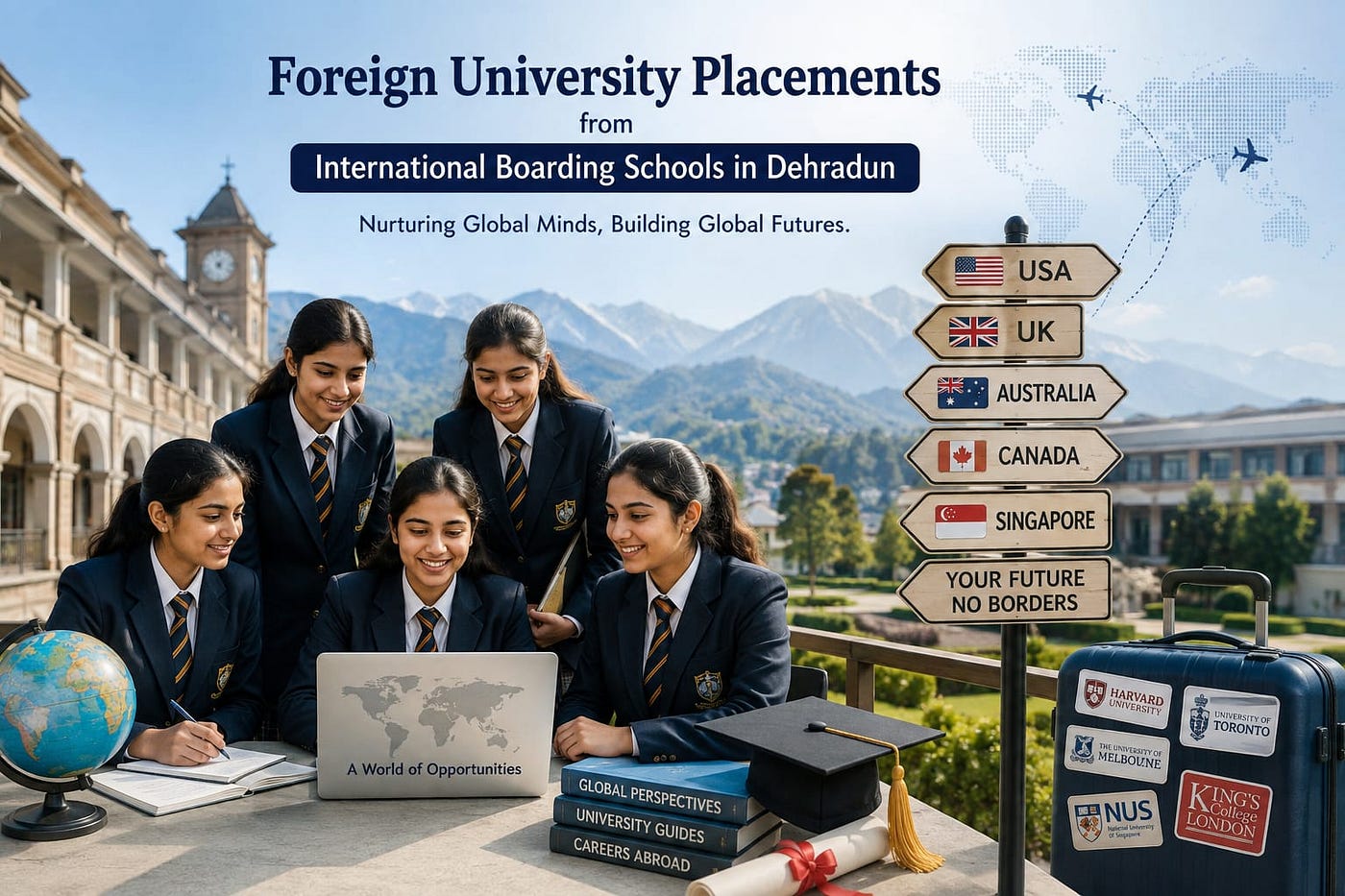 Foreign University Placements from International Boarding Schools in Dehradun