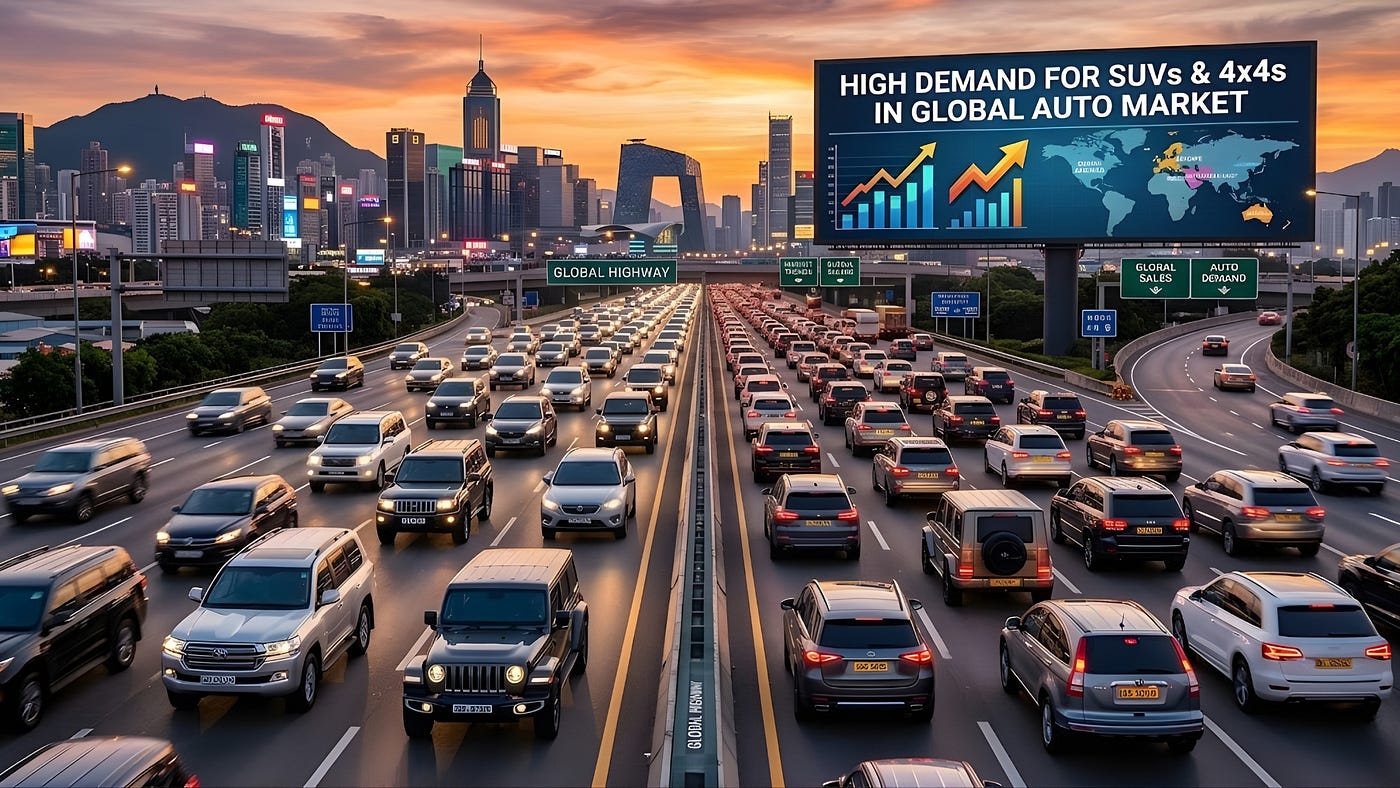 High Demand for SUVs and 4x4 Models in the Global Automotive Market
