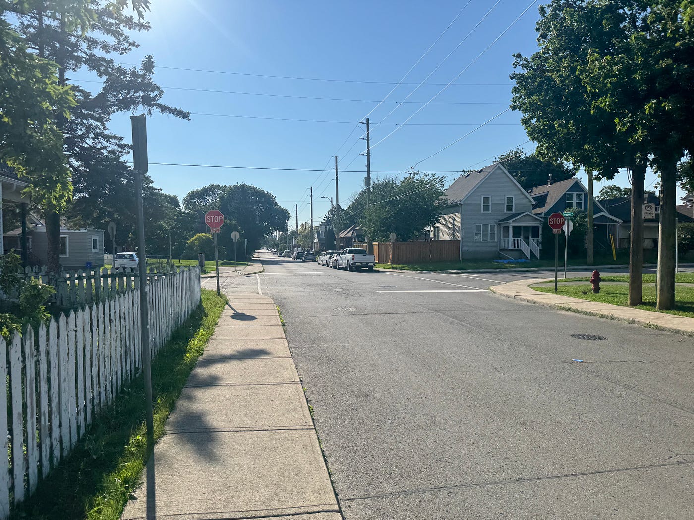 My neighbourhood recently. It felt about 45C outside when I snapped this midday, and not a soul in sight. Photo by Jeff Hayward