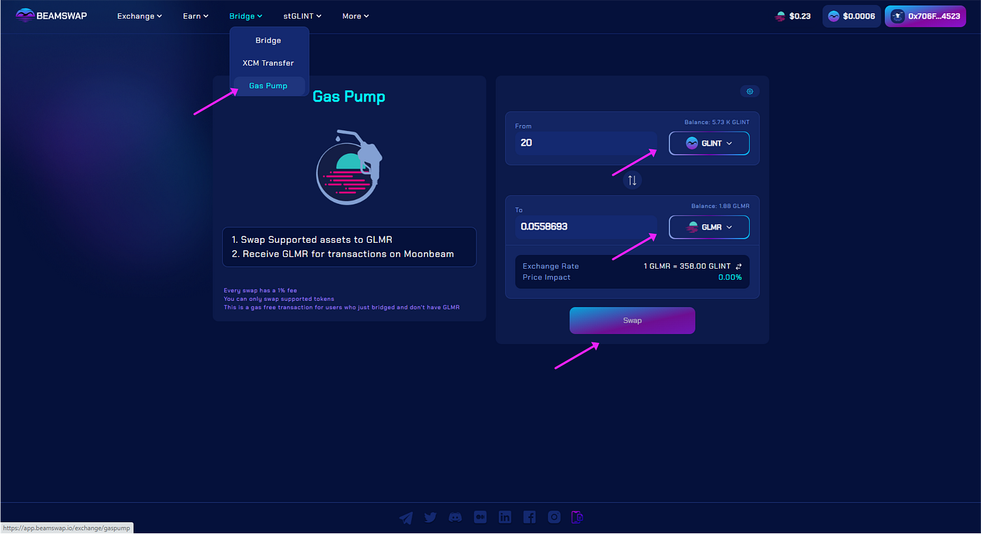 Guide: Beamswap DeFi Hub and its core features | by Beamswap | Beamswap |  Medium