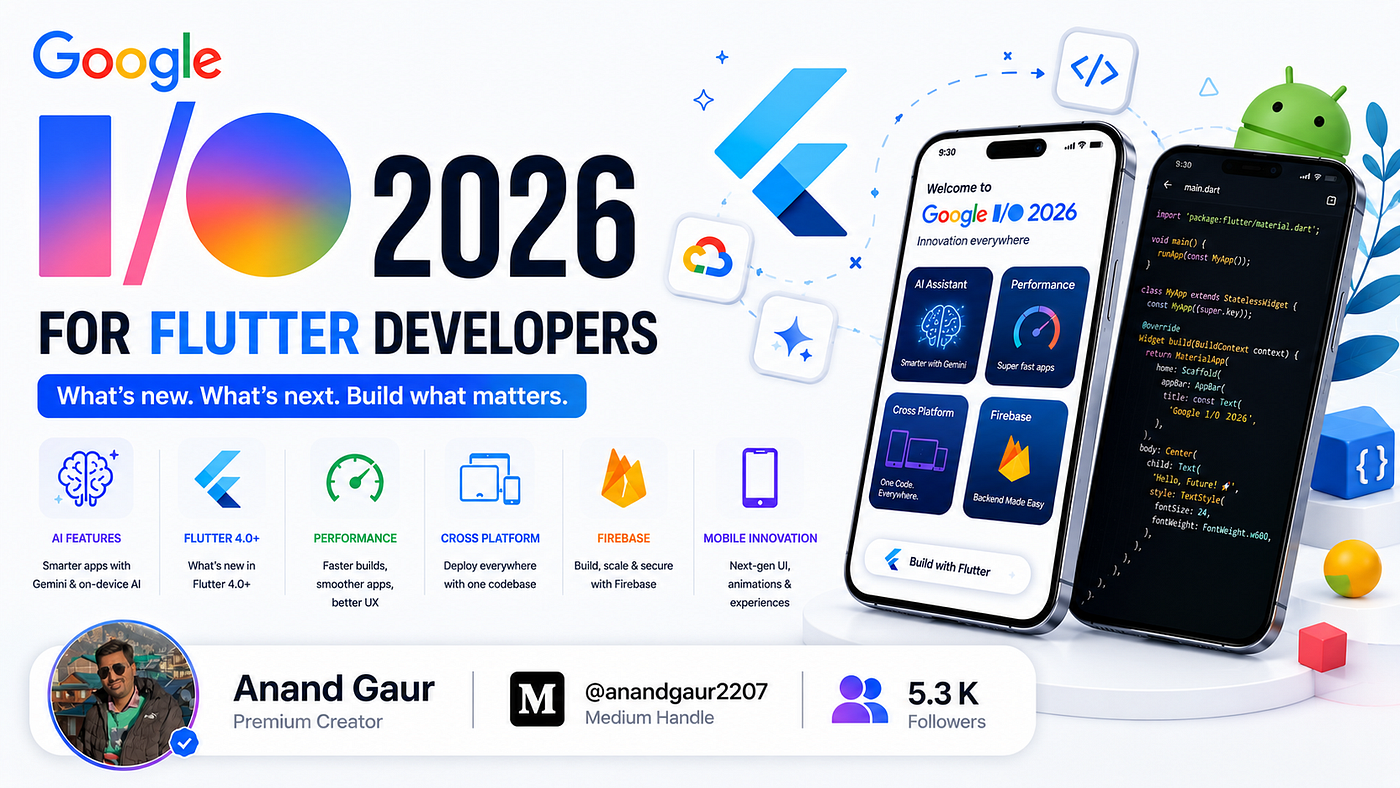 Google I/O 2026 for Flutter Developers