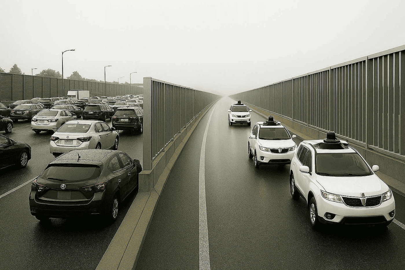 The Missing Road Signs That Will Get Driverless Cars Out of Traffic Jams