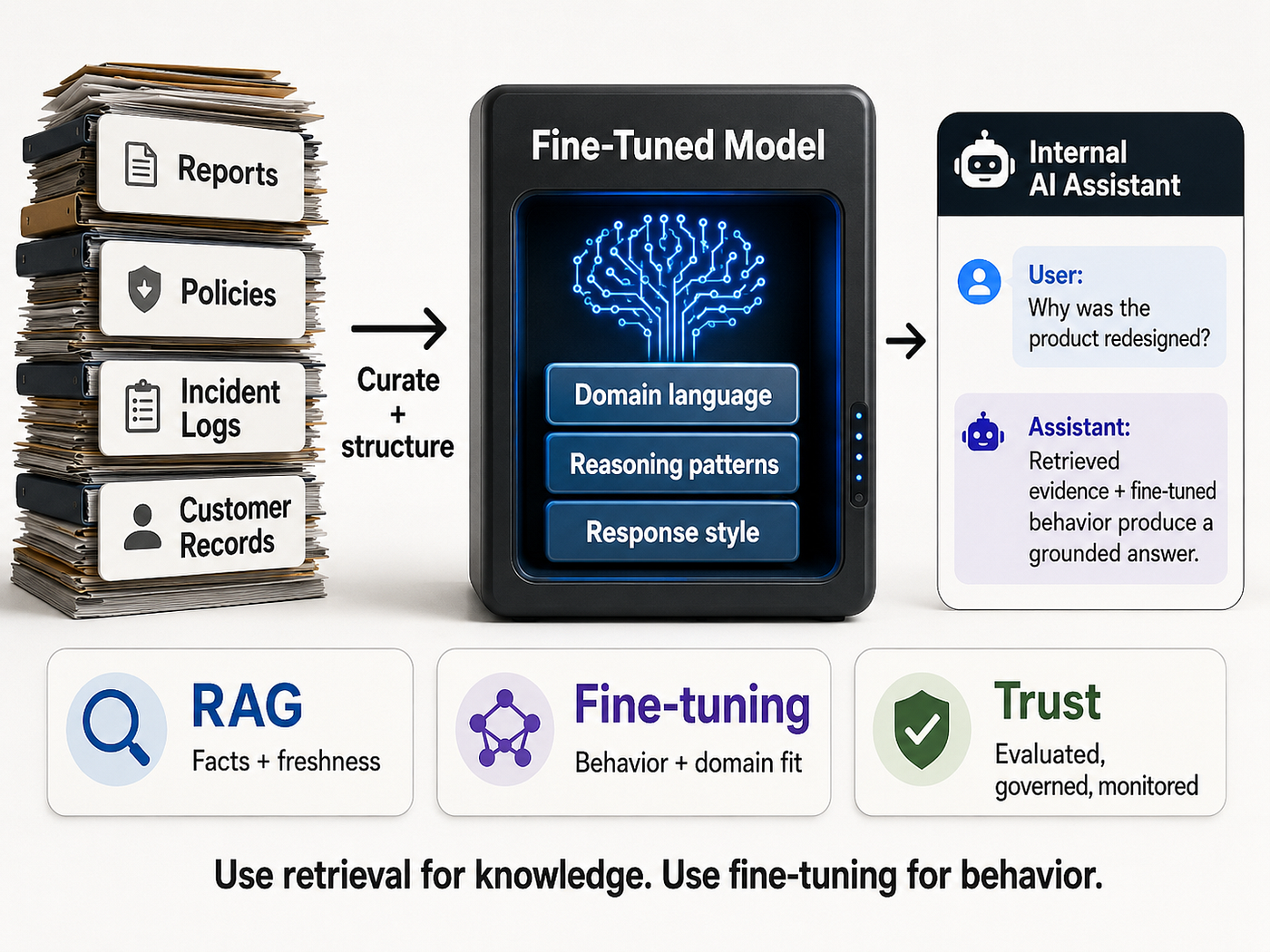 Fine-Tuning LLMs on Historical Enterprise Data: What It Can Do, What It Cannot Do, and Where It…