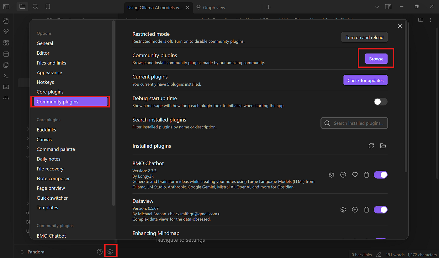 Maximising Productivity and Creativity: Leveraging Ollama AI Models with Obsidian
