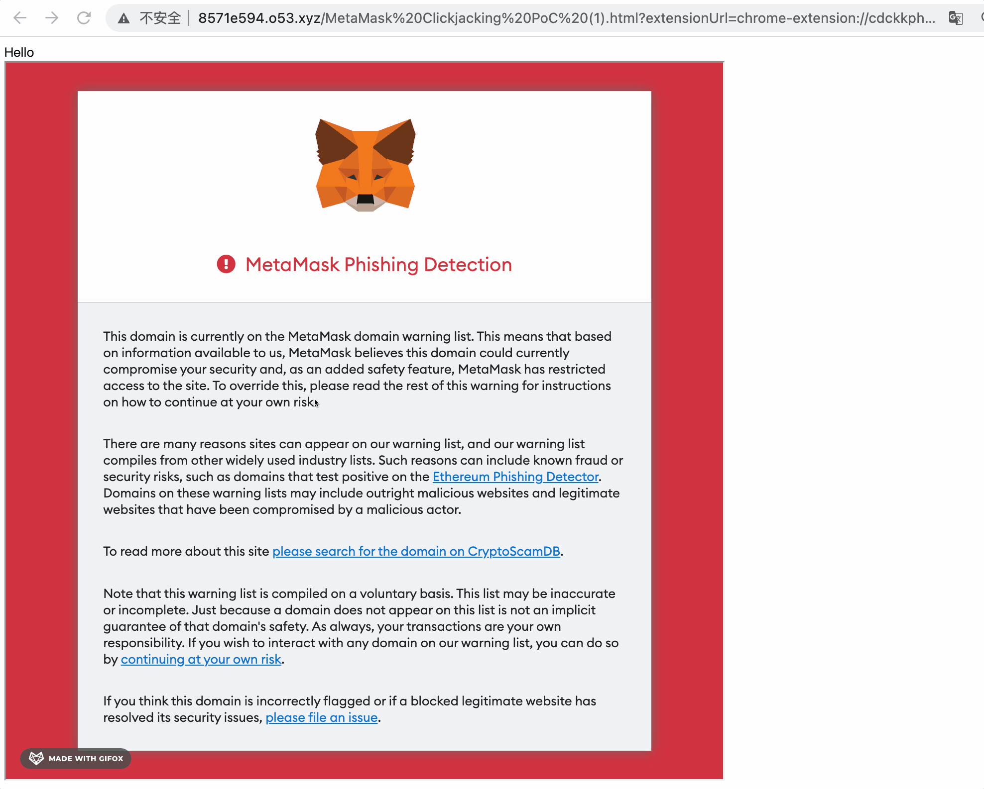 MetaMask Clickjacking Vulnerability Analysis | by SlowMist | Medium