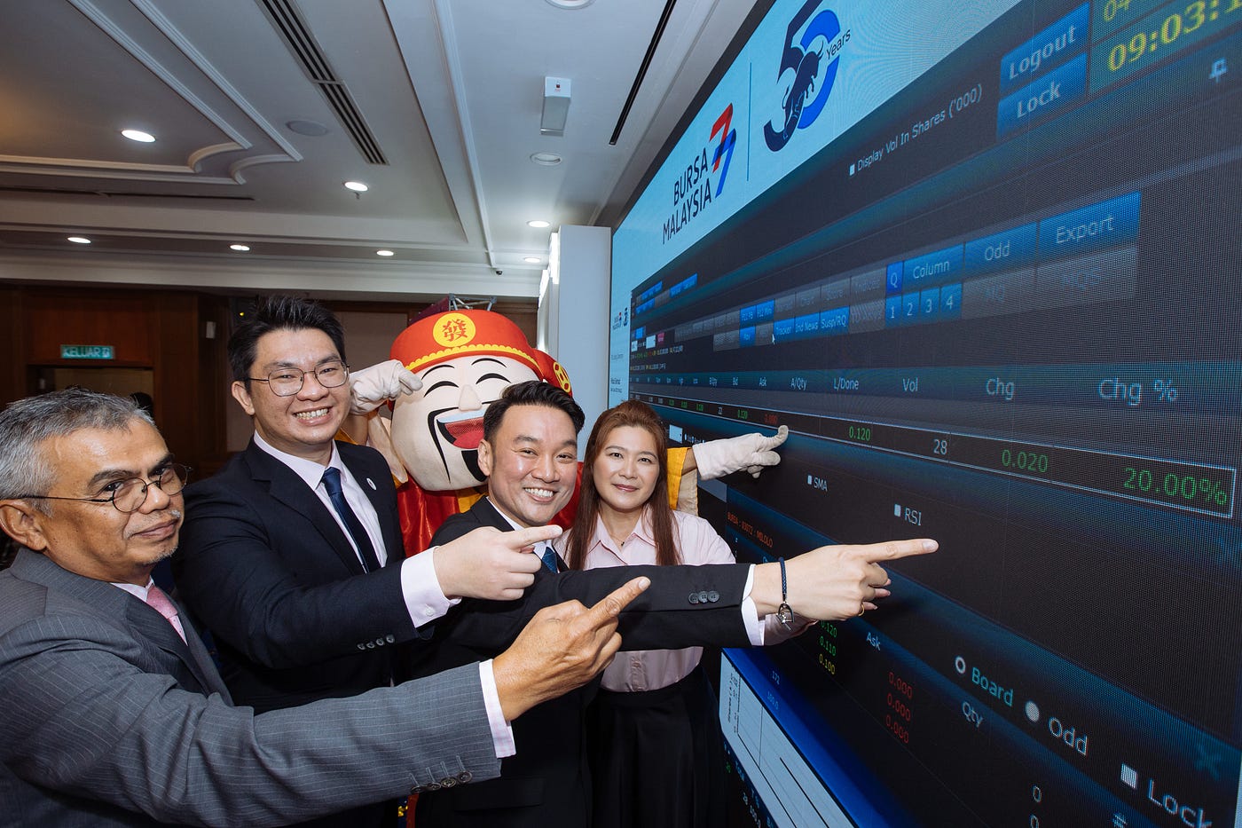 From left: 1. Dato Wan Asmadi Wan Ahmad, Managing Principal, DWA Advisory Sdn Bhd 2. Keith Chong, Independent Non-Executive Director, Milolo Berhad 3. Datuk Millan Lee, Managing Director & Founder, Milolo Berhad 4. Datin Michelle Liew, Director and Head of Marketing, Milolo Berhad